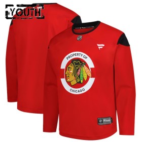 Chicago Blackhawks Trikot Custom Fanatics Team Practice 2024-25 Rot - Kinder